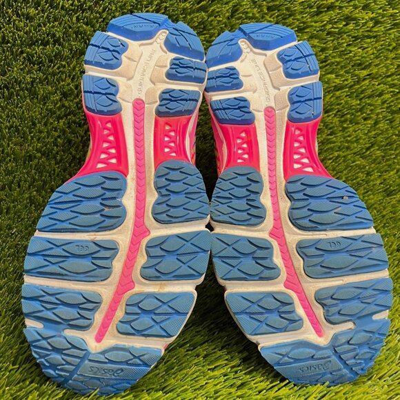 Near Mint Condition RARE ASICS GEL Nimbus 17 Size 8 Yellow Pink Blue 39 Medium - Picture 6 of 9